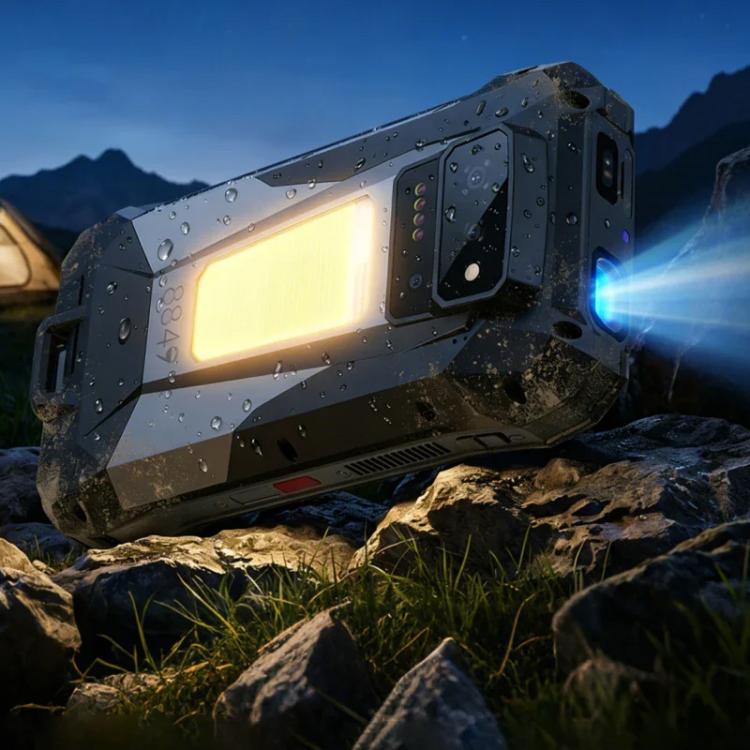 [HK Warehouse] Unihertz 8849 Tank X Projector Rugged Phone, 16GB+512GB, Side Fingerprint, Night Vision, 6.78 inch Android 15 MediaTek Dimensity 8200 Octa Core, Network: 5G, NFC  - Black