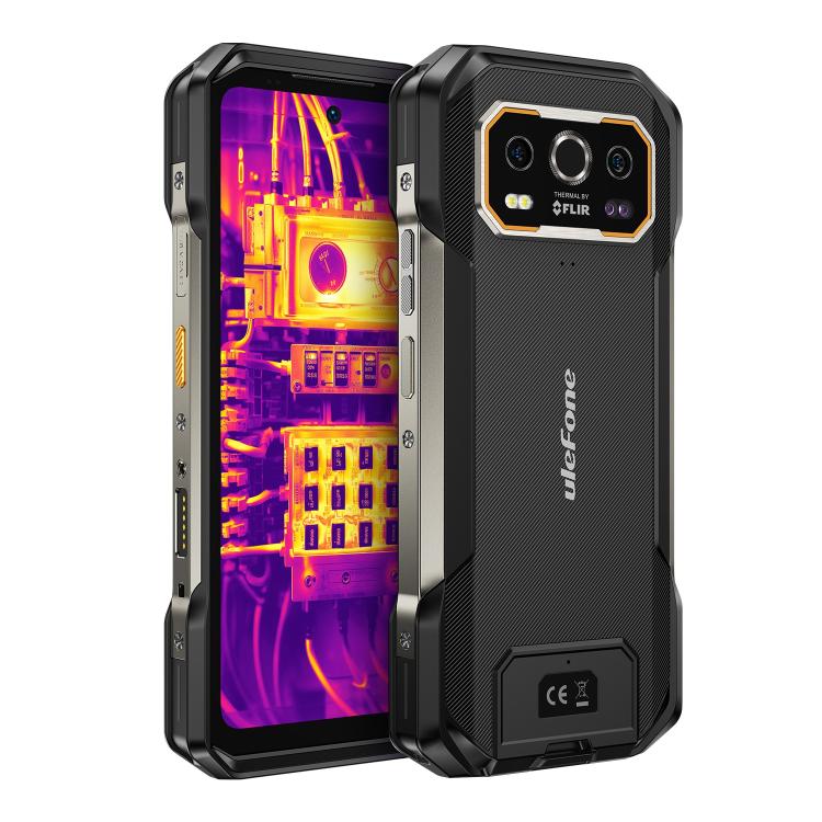 [HK Warehouse] Ulefone Armor 27T Pro+ Rugged Phone, FLIR 3.5 Thermal Imaging, 12GB+256GB, Night Vision, 10600mAh, 6.78 inch Android 15 MediaTek Dimensity 6300 Octa Core, Network: 5G, NFC  - Black
