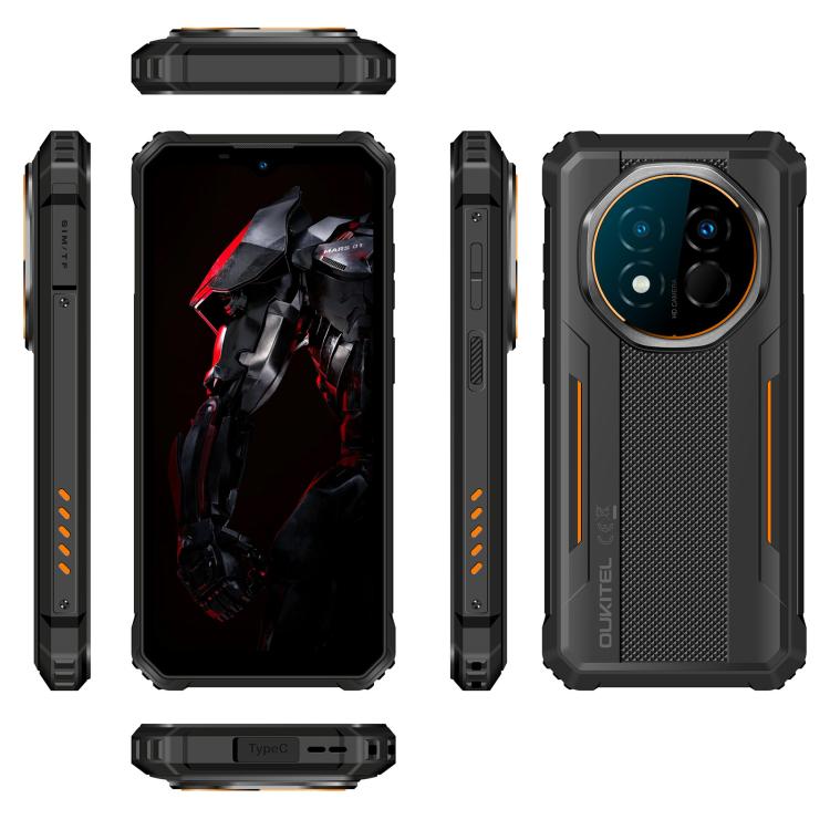 [HK Warehouse] Oukitel G6 Rugged Phone, 4GB+128GB, Fingerprint Identification, 10600mAh Battery, 6.52 inch Android 16.0 Unisoc T615 Octa Core, NFC, OTG, Network: 4G