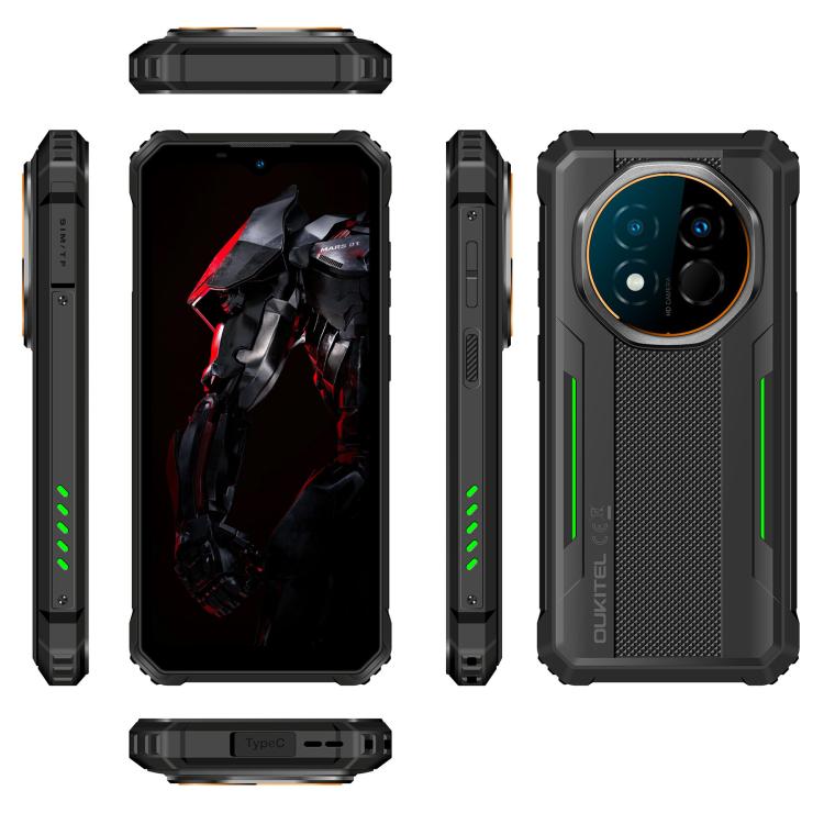 [HK Warehouse] Oukitel G6 Rugged Phone, 4GB+128GB, Fingerprint Identification, 10600mAh Battery, 6.52 inch Android 16.0 Unisoc T615 Octa Core, NFC, OTG, Network: 4G