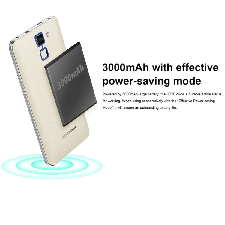 [HK Warehouse] HOMTOM HT30, 1GB+8GB, Fingerprint Identification, 5.5 inch 2.5D Android 6.0, MTK6580 Quad Core up to 1.3GHz, Network: 3G, Dual SIM, OTA, WiFi, BT, GPS, FM(Black)