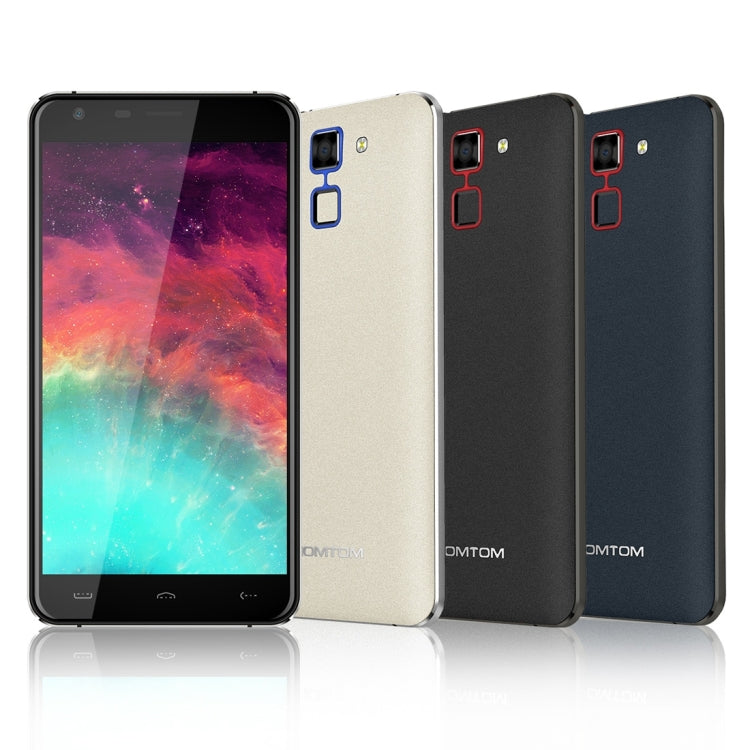 [HK Warehouse] HOMTOM HT30, 1GB+8GB, Fingerprint Identification, 5.5 inch 2.5D Android 6.0, MTK6580 Quad Core up to 1.3GHz, Network: 3G, Dual SIM, OTA, WiFi, BT, GPS, FM(Black)