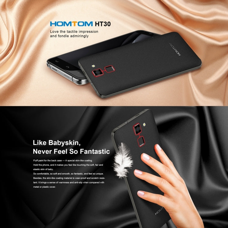 [HK Warehouse] HOMTOM HT30, 1GB+8GB, Fingerprint Identification, 5.5 inch 2.5D Android 6.0, MTK6580 Quad Core up to 1.3GHz, Network: 3G, Dual SIM, OTA, WiFi, BT, GPS, FM(Black)