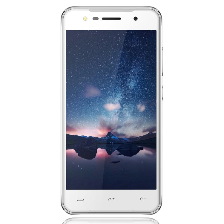 [HK Warehouse] HOMTOM HT37, 2GB+16GB, Fingerprint Identification, 5.0 inch 2.5D Android 6.0, MTK6580 Quad Core up to 1.3GHz, Network: 3G, Dual SIM, OTA, WiFi, BT, GPS, FM(Silver)