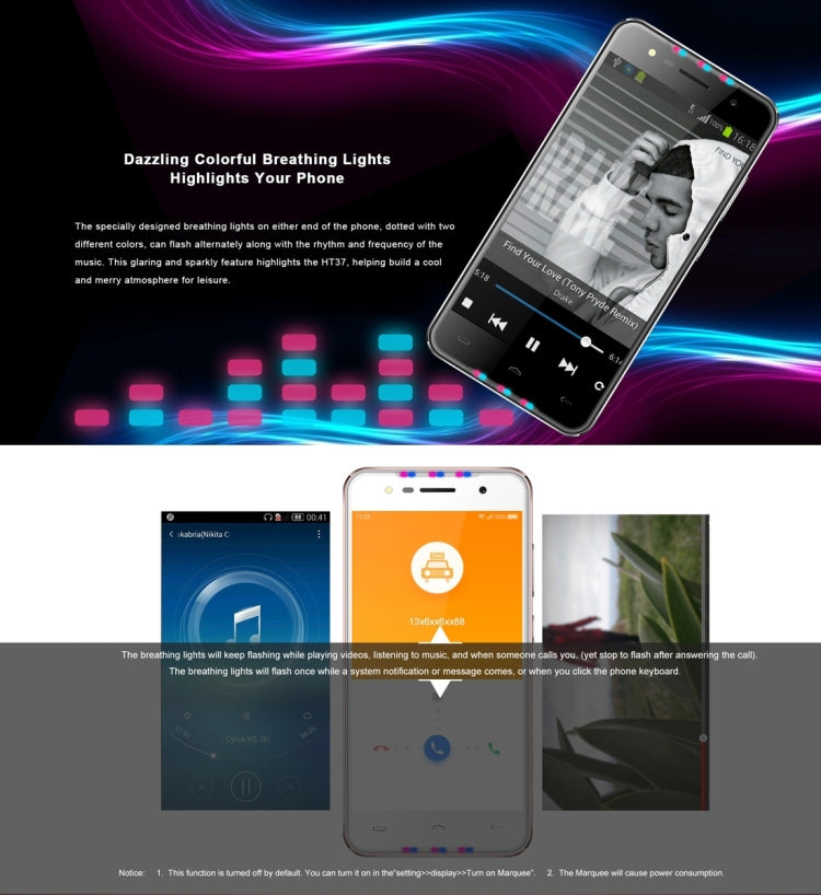 [HK Warehouse] HOMTOM HT37, 2GB+16GB, Fingerprint Identification, 5.0 inch 2.5D Android 6.0, MTK6580 Quad Core up to 1.3GHz, Network: 3G, Dual SIM, OTA, WiFi, BT, GPS, FM(Silver)