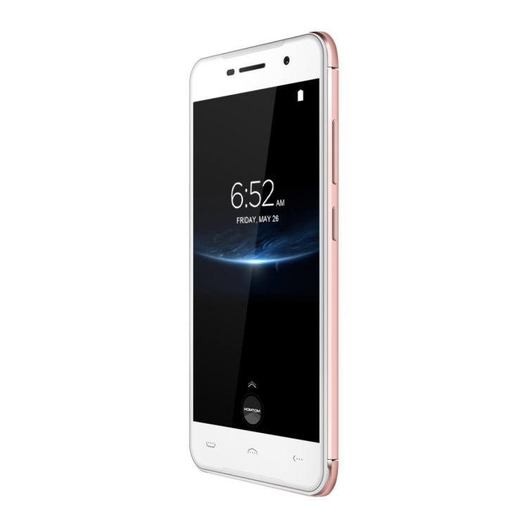 [HK Warehouse] HOMTOM HT37 Pro, 3GB+32GB, Music Breathing Light, Fingerprint Identification, 5.0 inch 2.5D Android 7.0 MTK6737 Quad Core up to 1.3GHz, Network: 4G, Dual SIM, OTG, WiFi, OTA, GPS(Rose Gold)