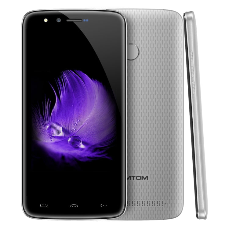 [HK Warehouse] HOMTOM HT50, 3GB+32GB, 5500mAh Battery, Fingerprint Identification, 5.5 inch 2.5D Android 7.0, MTK6737 Quad Core up to 1.3GHz, Network: 4G, Dual SIM(Silver)