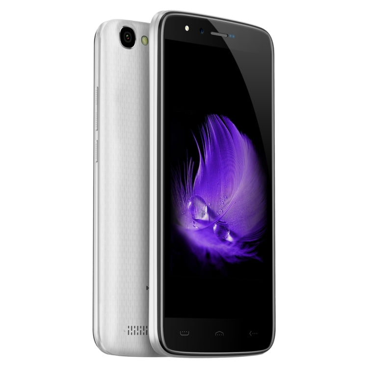 [HK Warehouse] HOMTOM HT50, 3GB+32GB, 5500mAh Battery, Fingerprint Identification, 5.5 inch 2.5D Android 7.0, MTK6737 Quad Core up to 1.3GHz, Network: 4G, Dual SIM(Silver)