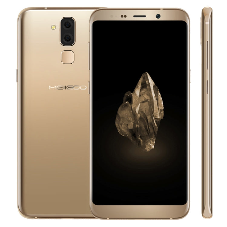 Meiigoo S8, 4GB+64GB, Dual Back Cameras, Fingerprint Identification, 6.1 inch 3D Arc Android 7.0 MTK6750T Octa Core up to 1.5GHz, Network: 4G(Gold)