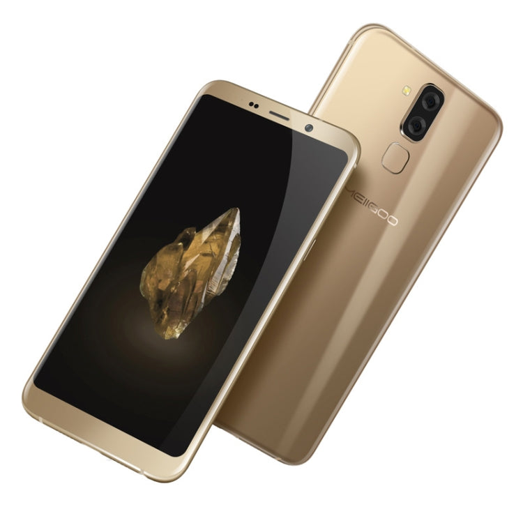 Meiigoo S8, 4GB+64GB, Dual Back Cameras, Fingerprint Identification, 6.1 inch 3D Arc Android 7.0 MTK6750T Octa Core up to 1.5GHz, Network: 4G(Gold)
