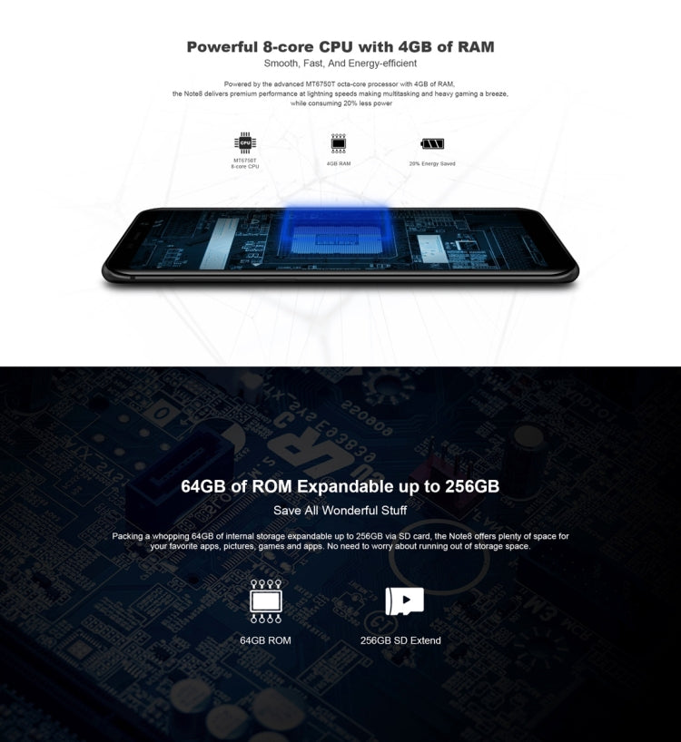 Meiigoo Note 8, 4GB+64GB, Dual Back Cameras, Face & Fingerprint Identification, 5.99 inch Dual-side 3D Arc Glass Android 7.0 MTK6750T Octa Core up to 1.5GHz, Network: 4G(Gold)