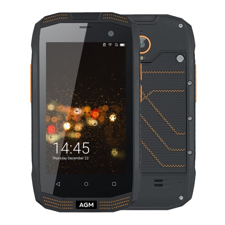 AGM A2 Triple Proofing Phone, 2GB+16GB, IP68 Waterproof Dustproof Shockproof, 4.0 inch Android 5.1 Qualcomm MSM8909 Quad Core, Network: 4G, Dual SIM, OTG, NFC(Black)