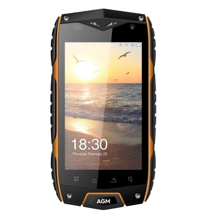 AGM A7 Triple Proofing Phone, 2GB+16GB, IP68 Waterproof Dustproof Shockproof, 4.0 inch Android 6.0 Qualcomm MSM8909 Quad Core, Network: 4G, Dual SIM, OTG(Orange)