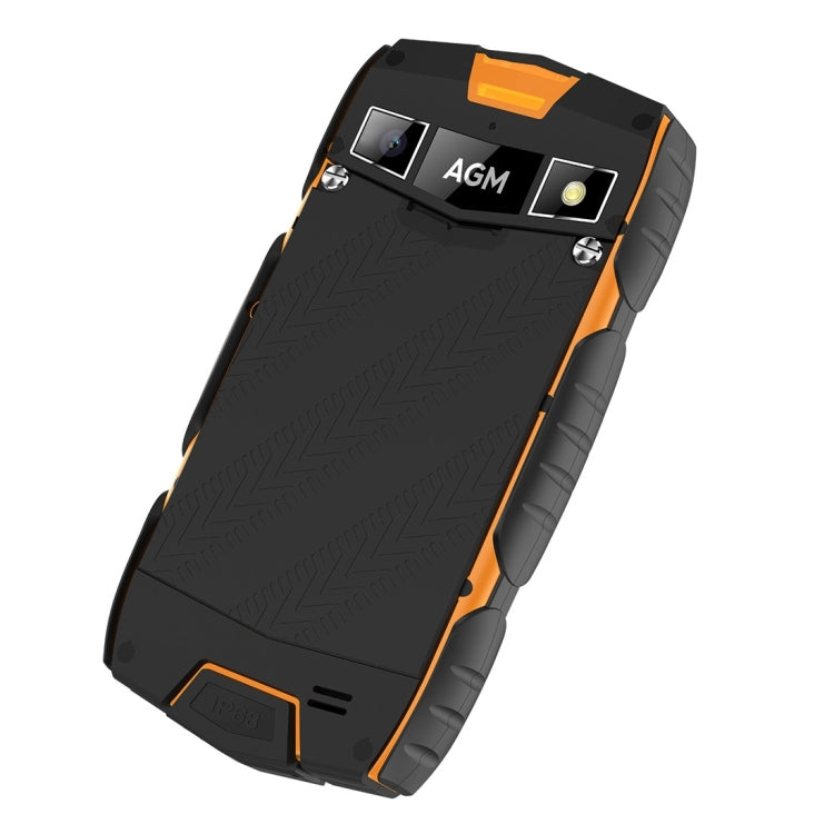 AGM A7 Triple Proofing Phone, 2GB+16GB, IP68 Waterproof Dustproof Shockproof, 4.0 inch Android 6.0 Qualcomm MSM8909 Quad Core, Network: 4G, Dual SIM, OTG(Orange)