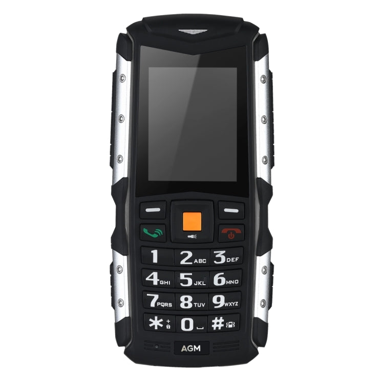 AGM M1 Triple Proofing Phone, IP68 Waterproof Dustproof Shockproof, 2570mAh Battery, SC7701, Network: 3G, Dual SIM, FM, TF(Black)