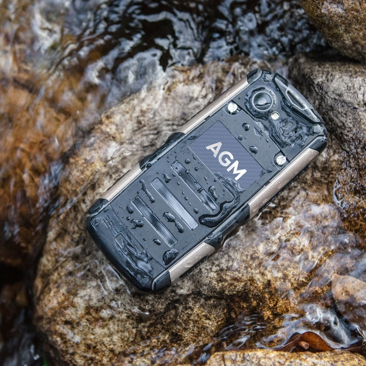 AGM M1 Triple Proofing Phone, IP68 Waterproof Dustproof Shockproof, 2570mAh Battery, SC7701, Network: 3G, Dual SIM, FM, TF(Black)