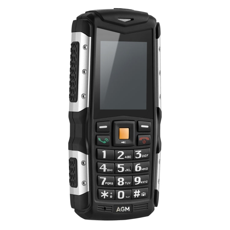 AGM M1 Triple Proofing Phone, IP68 Waterproof Dustproof Shockproof, 2570mAh Battery, SC7701, Network: 3G, Dual SIM, FM, TF(Black)