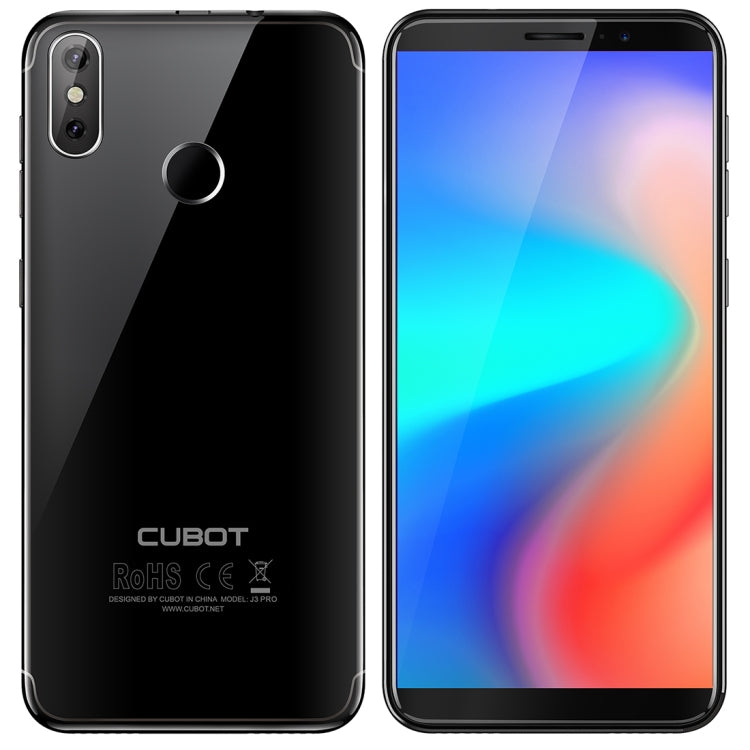 [HK Warehouse] CUBOT J3 PRO, 1GB+16GB, Fingerprint Identification,  5.5 inch Android GO MT6739 Quad Core up to 1.5GHz, Network: 4G, Dual SIM(Black)