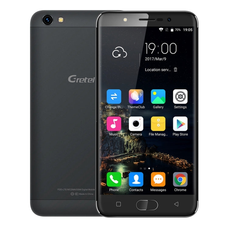 [HK Warehouse] Gretel A9, 2GB+16GB, Front Fingerprint Identification Home Key, Dual SIM, Dual Camera, 5.0 inch Android 6.0 MT6737 Quad Core 1.25GHz, Network: 4G/3G/2G