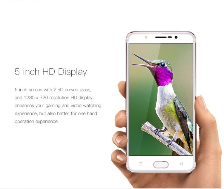 [HK Warehouse] Gretel A9, 2GB+16GB, Front Fingerprint Identification Home Key, Dual SIM, Dual Camera, 5.0 inch Android 6.0 MT6737 Quad Core 1.25GHz, Network: 4G/3G/2G