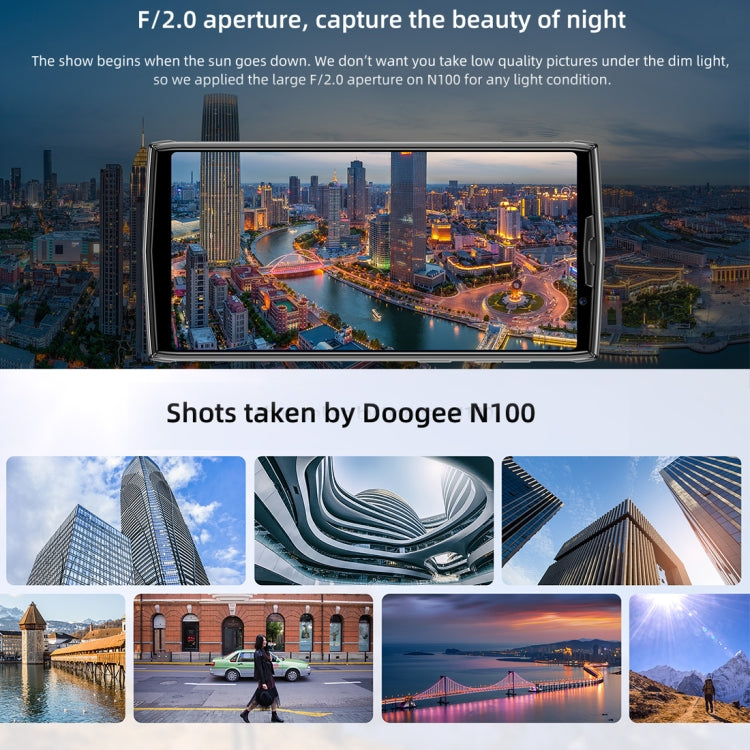 [HK Warehouse] DOOGEE N100, 4GB+64GB, Dual Back Cameras, Face ID & Fingerprint Identification, 10000mAh Battery, 5.99 inch Android 9.0 Pie MTK6763 Helio P23 Octa Core up to 2.0GHz, Network: 4G, Dual SIM (Dark Knight)