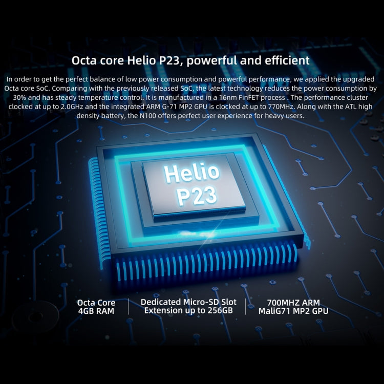 [HK Warehouse] DOOGEE N100, 4GB+64GB, Dual Back Cameras, Face ID & Fingerprint Identification, 10000mAh Battery, 5.99 inch Android 9.0 Pie MTK6763 Helio P23 Octa Core up to 2.0GHz, Network: 4G, Dual SIM (Dark Knight)