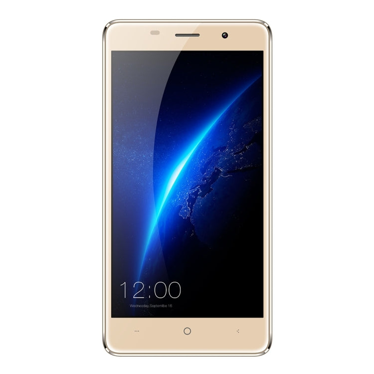 [HK Warehouse] LEAGOO M5, 2GB+16GB, Fingerprint Identification, 5 inch Freeme OS 6.0, MTK6580A Quad Core 1.3GHz, Network: 3G(Gold)