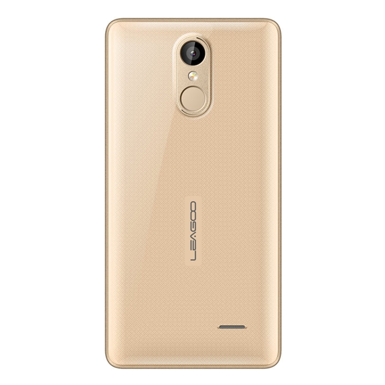 [HK Warehouse] LEAGOO M5, 2GB+16GB, Fingerprint Identification, 5 inch Freeme OS 6.0, MTK6580A Quad Core 1.3GHz, Network: 3G(Gold)