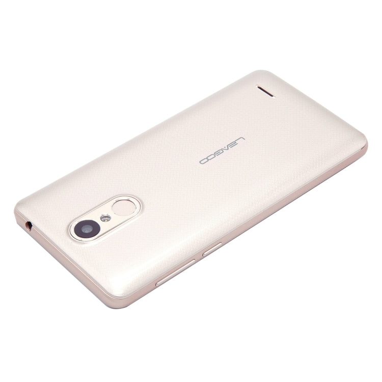 [HK Warehouse] LEAGOO M5, 2GB+16GB, Fingerprint Identification, 5 inch Freeme OS 6.0, MTK6580A Quad Core 1.3GHz, Network: 3G(Gold)