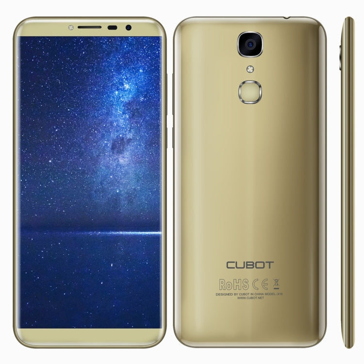 [HK Warehouse] CUBOT X18, 3GB+32GB, Fingerprint Identification, 5.7 inch Android 7.0 MTK6737T Quad-Core up to 1.5GHz,  Network: 4G, Dual SIM