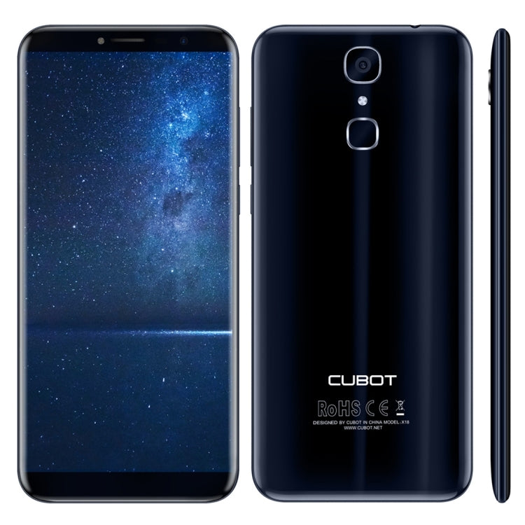 [HK Warehouse] CUBOT X18, 3GB+32GB, Fingerprint Identification, 5.7 inch Android 7.0 MTK6737T Quad-Core up to 1.5GHz,  Network: 4G, Dual SIM