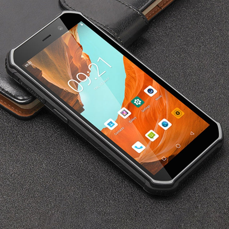 UNIWA F963 Pro Rugged Smart Phone, 4GB+64GB, 5.5 inch Android 13, Unisoc T606 Octa Core, NFC, Fingerprint Unlock, 4G Network, EU Plug  - Black Grey