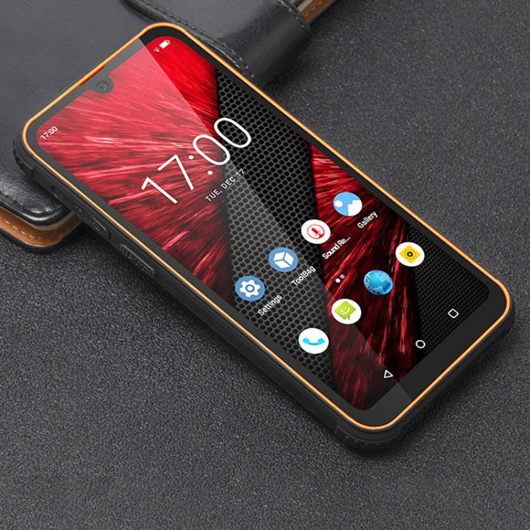 UNIWA F965 Pro Rugged Smart Phone, 6GB+128GB, 6 inch Android 13, MT6762 Octa Core, Network: 4G, NFC, PoC, SOS, US Plug  - Black+Orange
