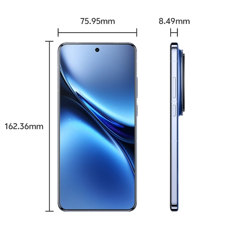vivo X200 Pro, 16GB+1TB, Face ID / Screen Fingerprint Identification, 6.78 inch Android 15 Dimensity 9400 Octa Core, OTG, NFC, Network: 5G, Support Google Play