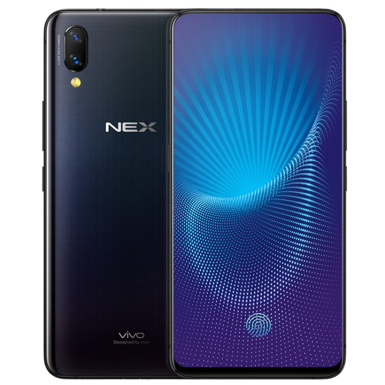 vivo NEX, 8GB+256GB, Not Support Google Play, Dual Back AI Cameras, Lifting Type Front Camera, Front Screen Fingerprint Identification, 4000mAh Battery, 6.59 inch Android 8.1 Qualcomm Snapdragon 845 Octa Core, Network: 4G (Black)