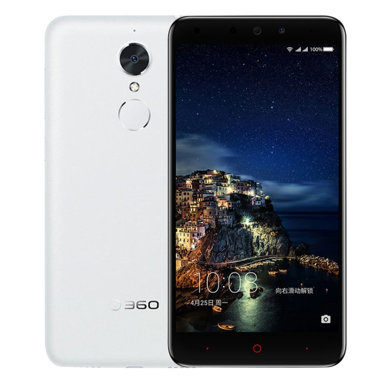 360 N4, 4GB+32GB, Fingerprint Identification, 2.5D Screen, 5.5 inch Android 6.0 MTK Helio X20 Deca Core 2.1GHz, Support OTG, Dual SIM, Network: 4G(White)