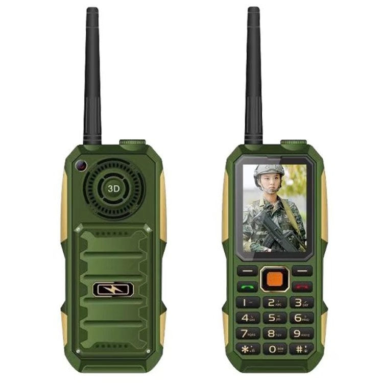 007W Walkie Talkie Mobile Phone, Waterproof Dustproof Shockproof, 3500mAh Battery, 2.6 inch, MTK6261DA, 21 Keys, Network: 2G, Bluetooth, SOS, Tachograph