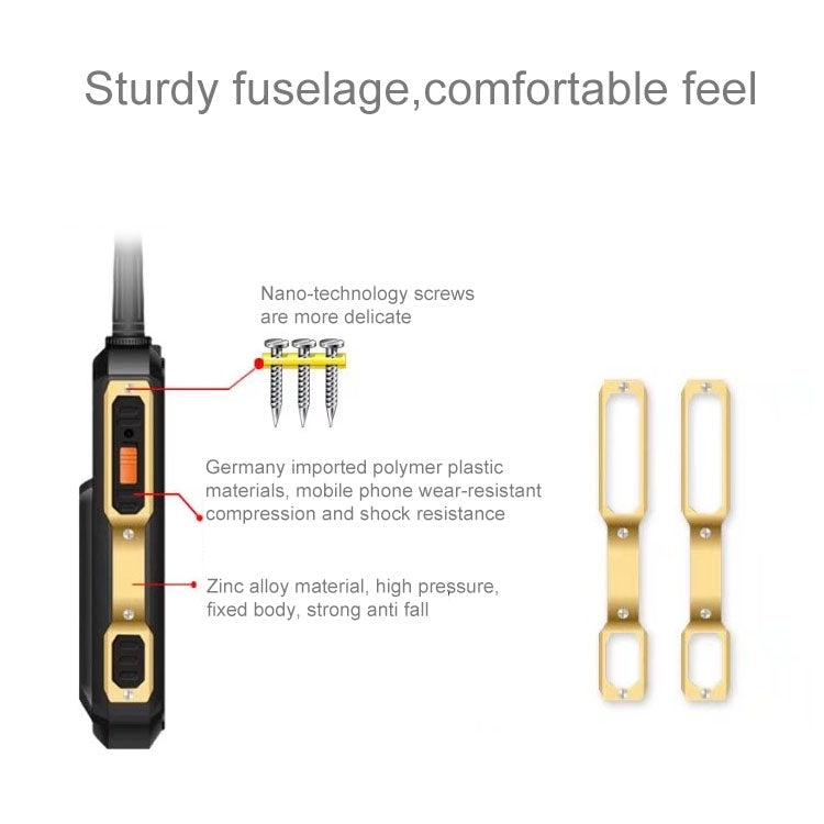 007W Walkie Talkie Mobile Phone, Waterproof Dustproof Shockproof, 3500mAh Battery, 2.6 inch, MTK6261DA, 21 Keys, Network: 2G, Bluetooth, SOS, Tachograph