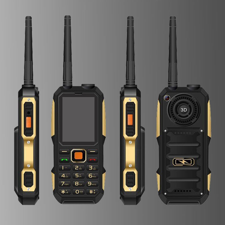007W Walkie Talkie Mobile Phone, Waterproof Dustproof Shockproof, 3500mAh Battery, 2.6 inch, MTK6261DA, 21 Keys, Network: 2G, Bluetooth, SOS, Tachograph