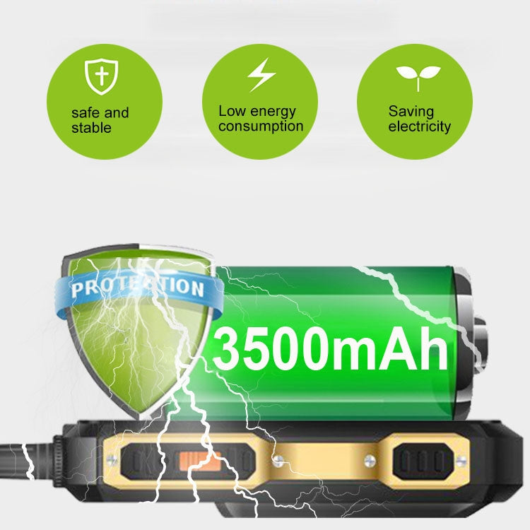 007W Walkie Talkie Mobile Phone, Waterproof Dustproof Shockproof, 3500mAh Battery, 2.6 inch, MTK6261DA, 21 Keys, Network: 2G, Bluetooth, SOS, Tachograph