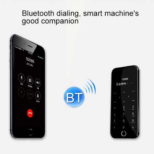 Ancia T8 Card Mobile Phone, 1.54 inch, SC6531DA, Touch Keys, Bluetooth, TF, FM, Anti-lost, MP3, GSM, Dual SIM