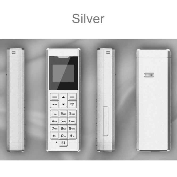 Forita A1 Card Mobile Phone, 0.66 inch, MTK6261D, 18 Keys, Support Bluetooth, FM, MP3, GSM
