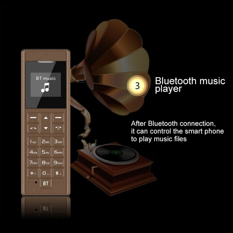 Forita A1 Card Mobile Phone, 0.66 inch, MTK6261D, 18 Keys, Support Bluetooth, FM, MP3, GSM