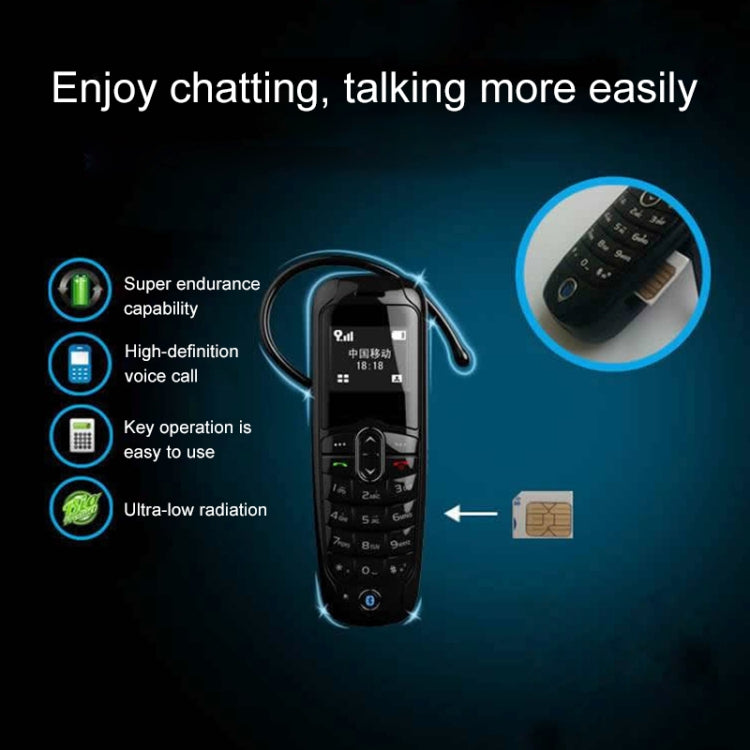 Forita A20 Mini Mobile Phone, Hands Free Bluetooth Dialer Headphone, 0.66 inch, MTK6261D, 18 Keys, FM, MP3, GSM(Gold)