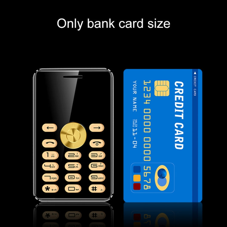 MPARTY C555B Card Mobile Phone, 1.3 inch, MTK6261DA, 21 Keys, Support Bluetooth, Anti-lost, FM, GSM, Dual SIM