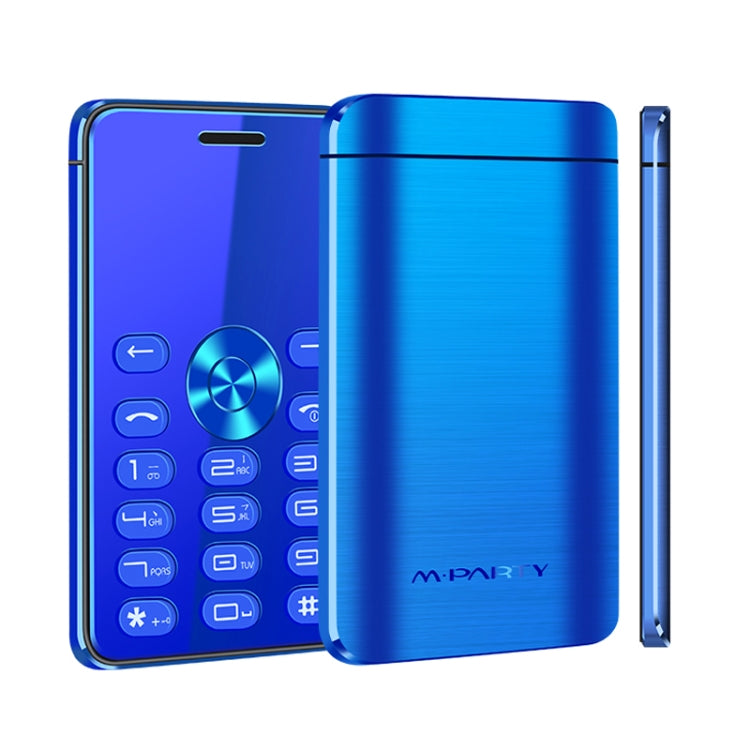 MPARTY C555B Card Mobile Phone, 1.3 inch, MTK6261DA, 21 Keys, Support Bluetooth, Anti-lost, FM, GSM, Dual SIM