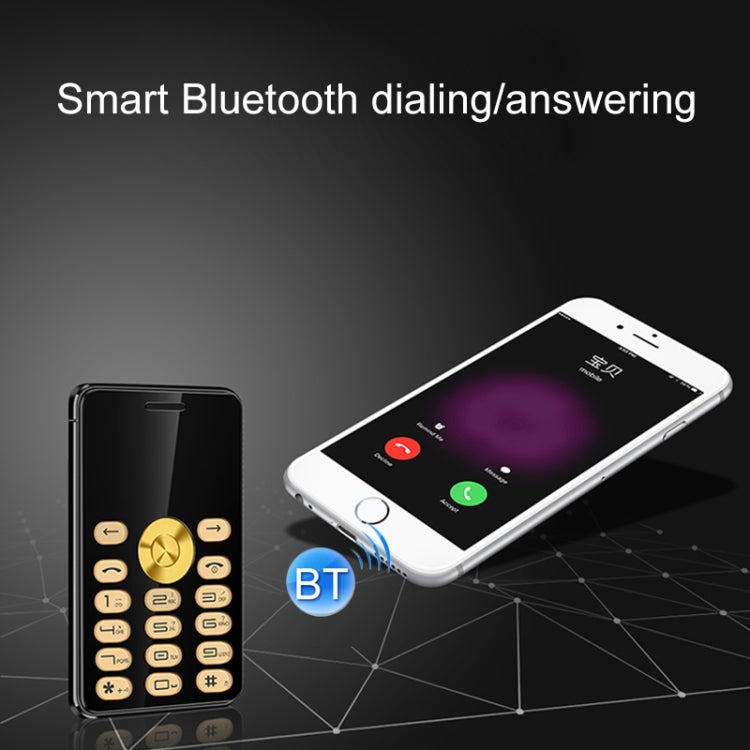 MPARTY C555B Card Mobile Phone, 1.3 inch, MTK6261DA, 21 Keys, Support Bluetooth, Anti-lost, FM, GSM, Dual SIM