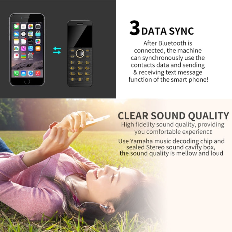 ULCOOL V16 Card Mobile Phone, 1.54 inch, SC6531D, 21 Keys, Support Bluetooth, FM, GSM, Dual SIM