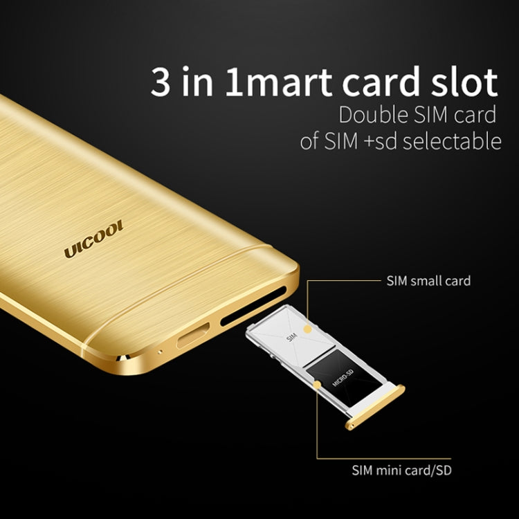 ULCOOL V16 Card Mobile Phone, 1.54 inch, SC6531D, 21 Keys, Support Bluetooth, FM, GSM, Dual SIM