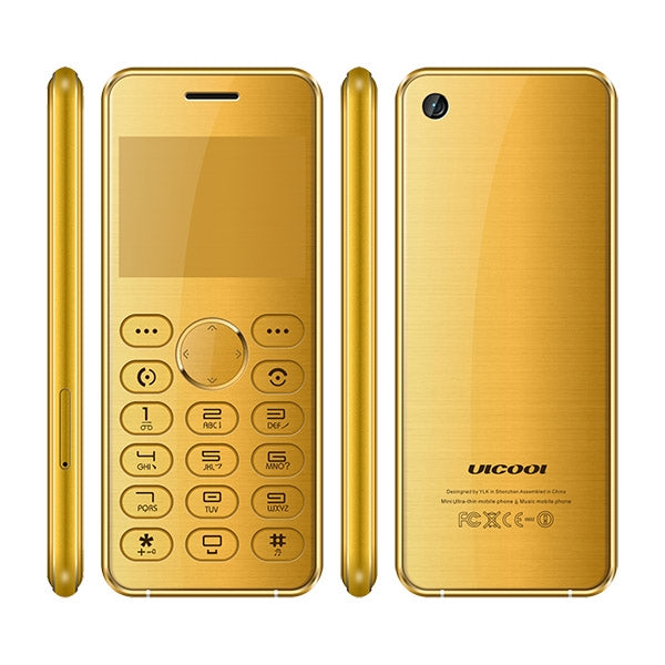 ULCOOL V2T Card Mobile Phone, 2.0 inch, SC6531CA, 20 Keys, Support Bluetooth, FM, IR, GSM, Dual SIM